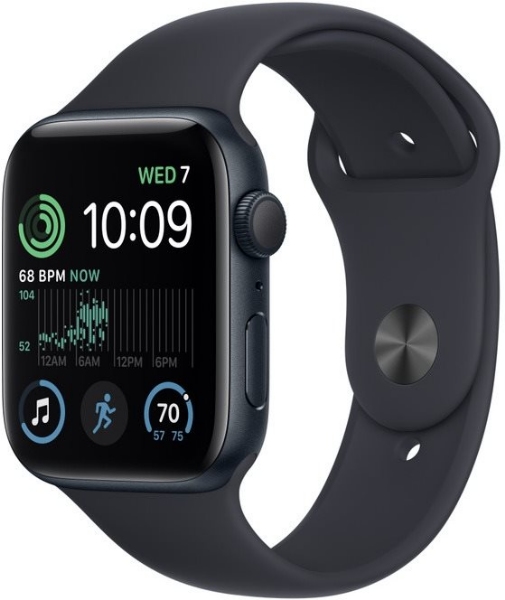 Apple Watch SE 2022 GPS 44mm Midnight Alu Case With Sport Band Midnight (A+)