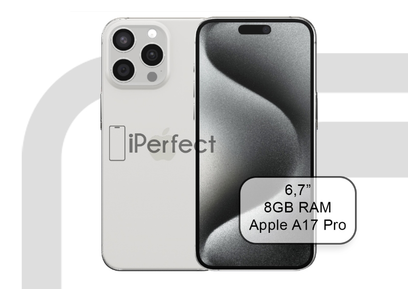 Apple IPhone 15 Pro Max 256GB White Titanium (A+)