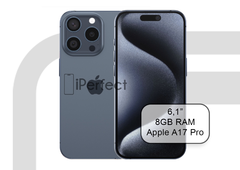 Apple iPhone 15 Pro 128GB Blue Titanium (A+)